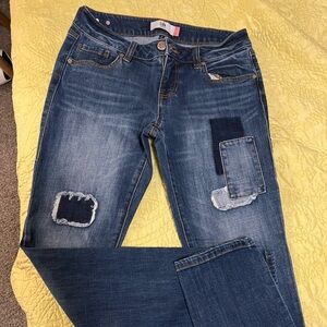 CAbi Women's Blue Distressed Boyfriend Jeans